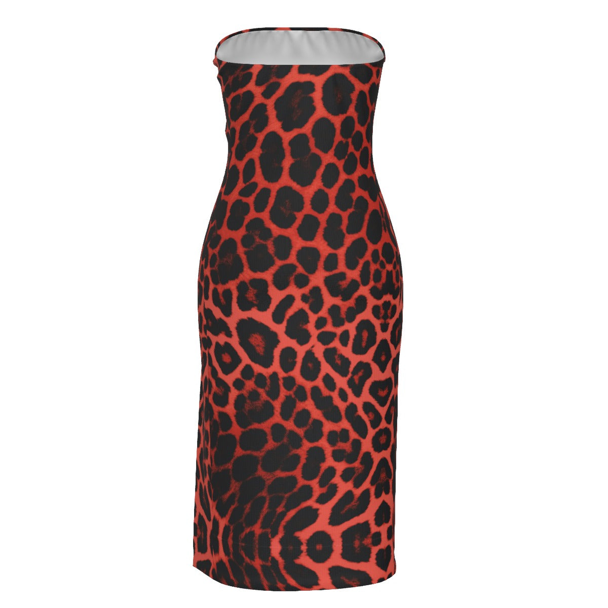 Villa Blvd Félin Fatal Rouge Bandeau Dress