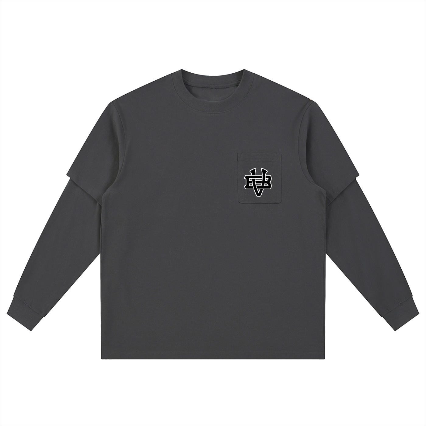 Villa Blvd Bold Vintage Layered Long Sleeve T-Shirt ☛ Multiple Colors Available ☚
