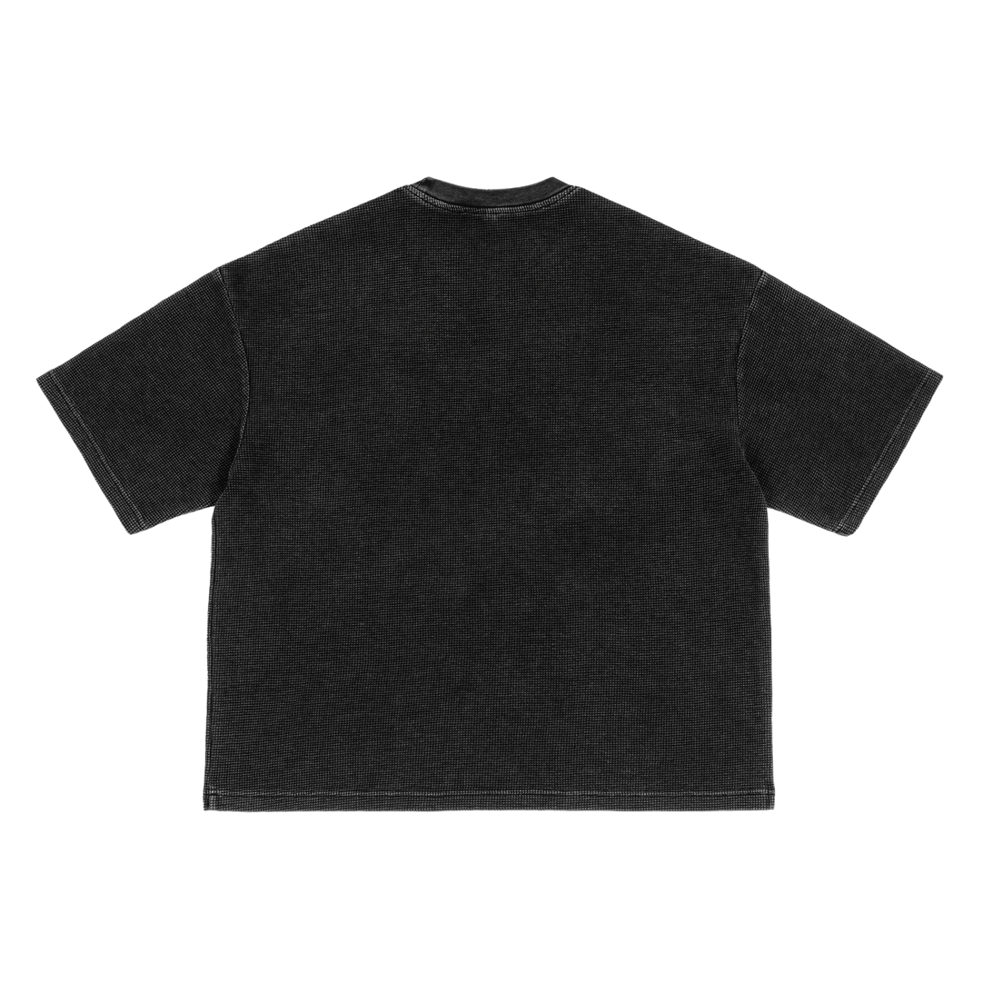 Villa Blvd Bold Vintage Waffle-Texture Washed T-Shirt