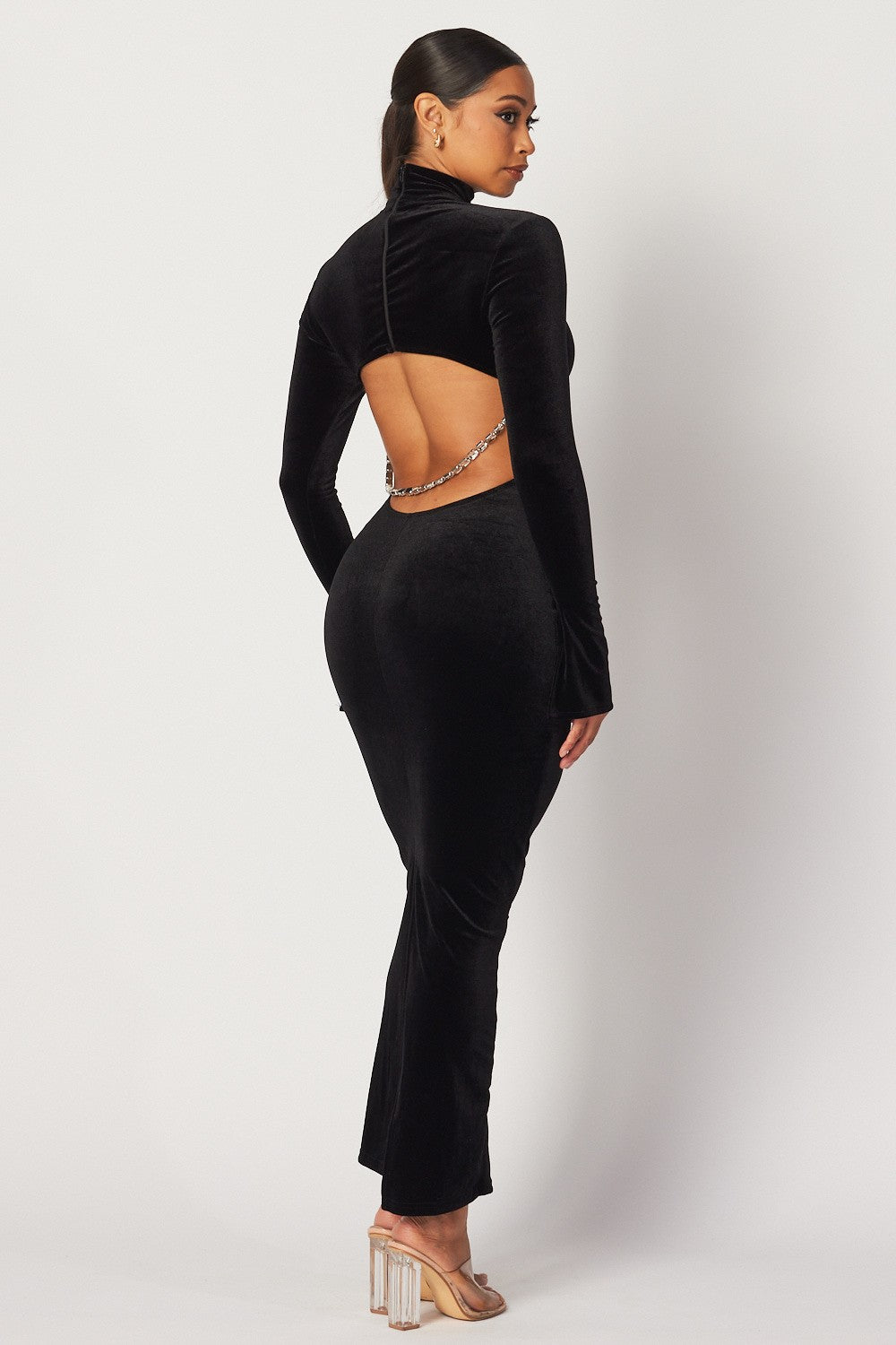 Villa Blvd ƎDEN Velvet Chain Dress