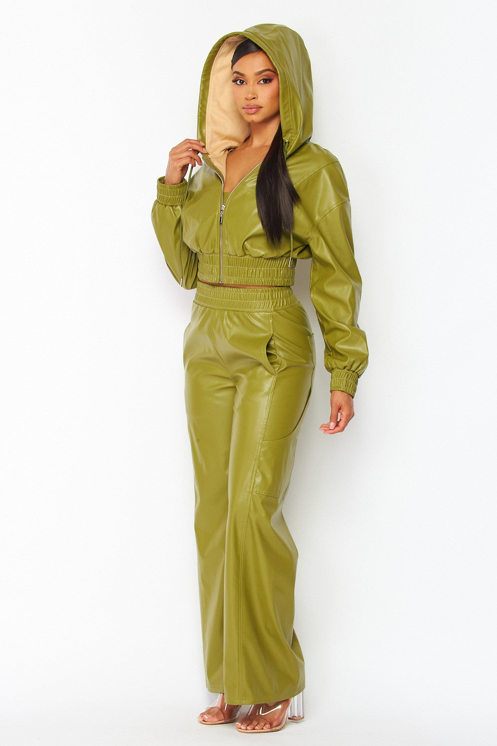 Villa Blvd ƎDEN Panelled Vegan Leather Set ☛ Multiple Colors Available ☚