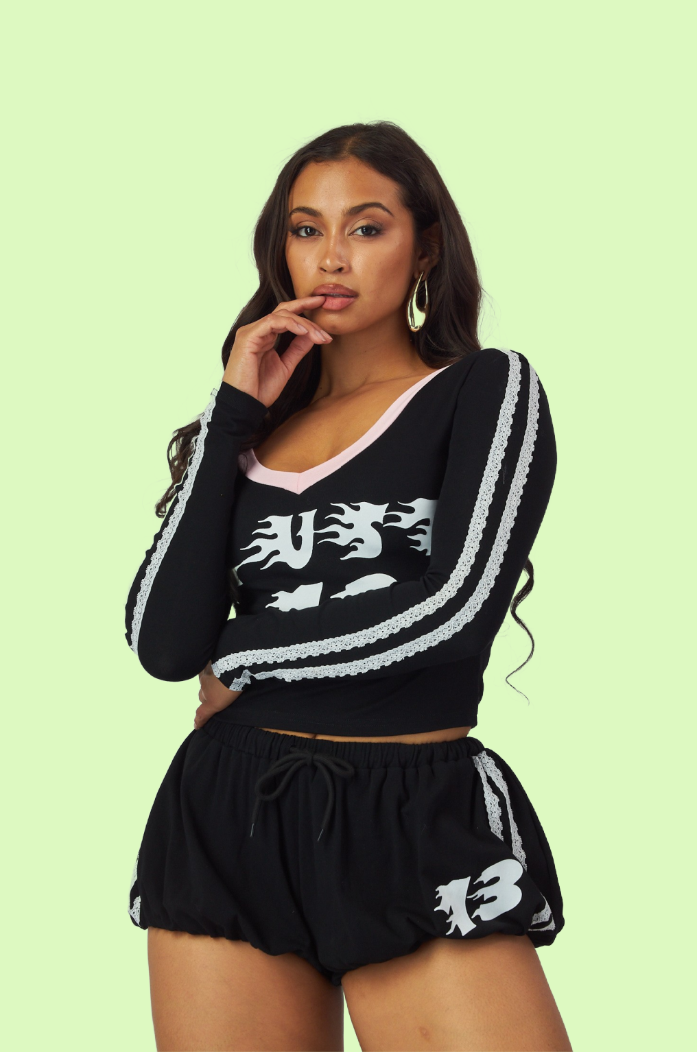 Villa Blvd ƎDEN Lust 13 Top + Bubble Shorts Set ☛ Multiple Colors Available ☚