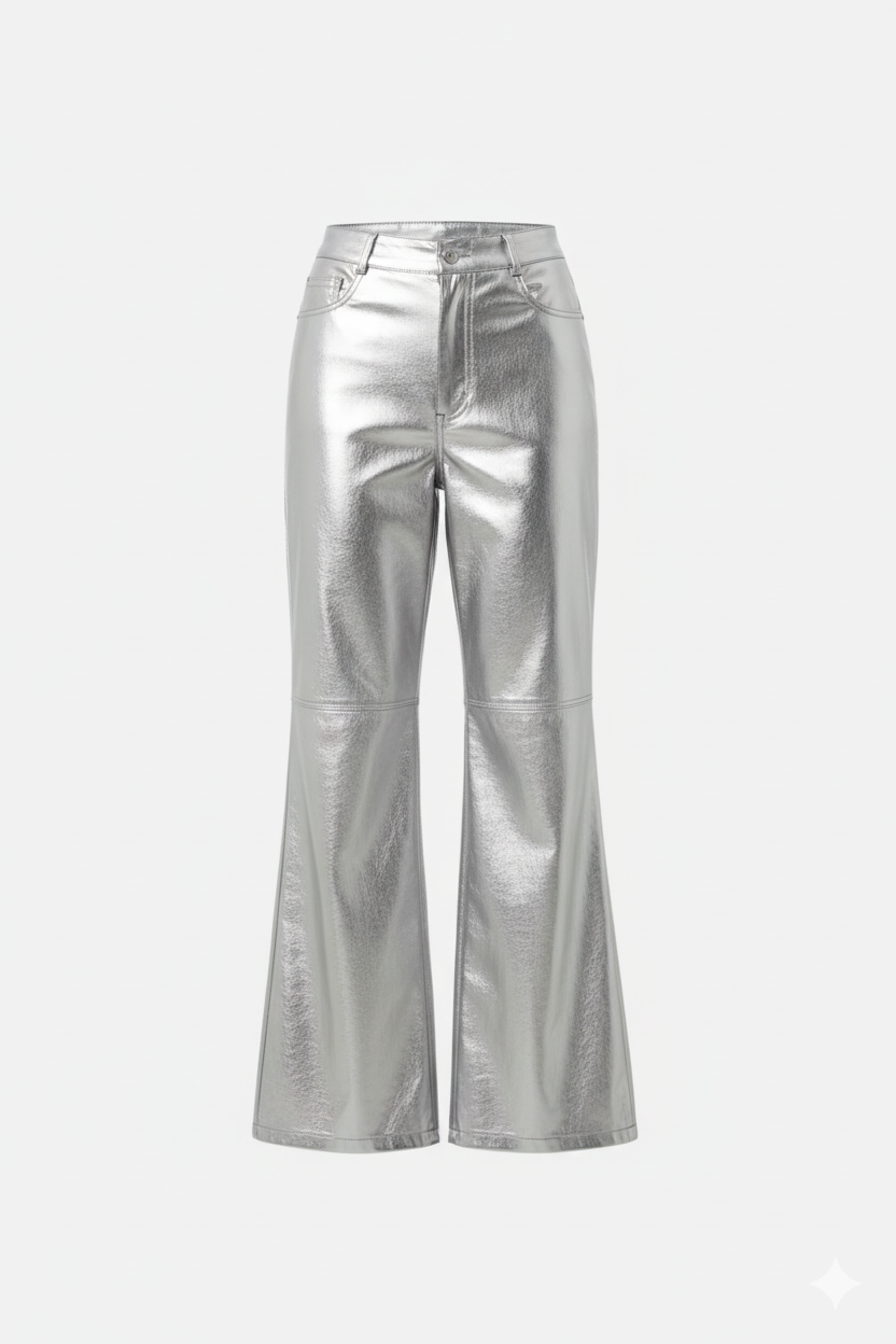 Villa Blvd Leather Flare Pants