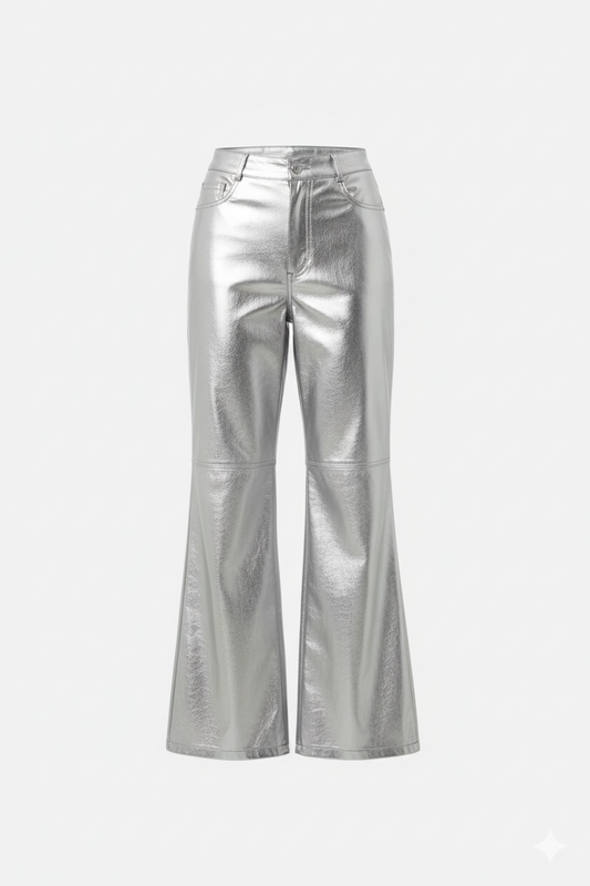 Villa Blvd Leather Flare Pants