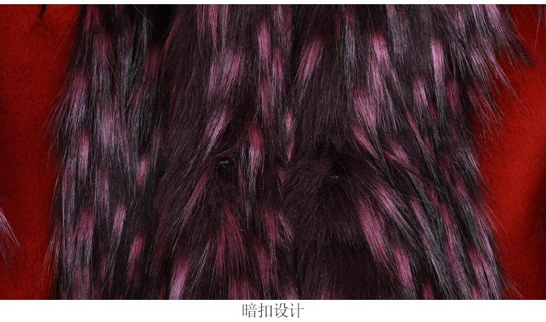 Villa Blvd Panel Faux Fur Long Coat