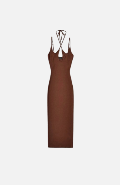 Villa Blvd Knit Droplet Lace-Up Dress ☛ Multiple Colors Available ☚