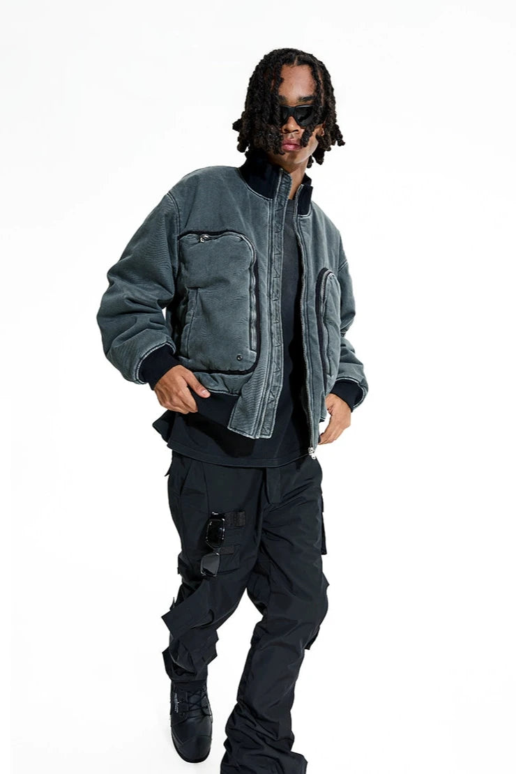 Villa Blvd Retro Washed Distressed Jacket