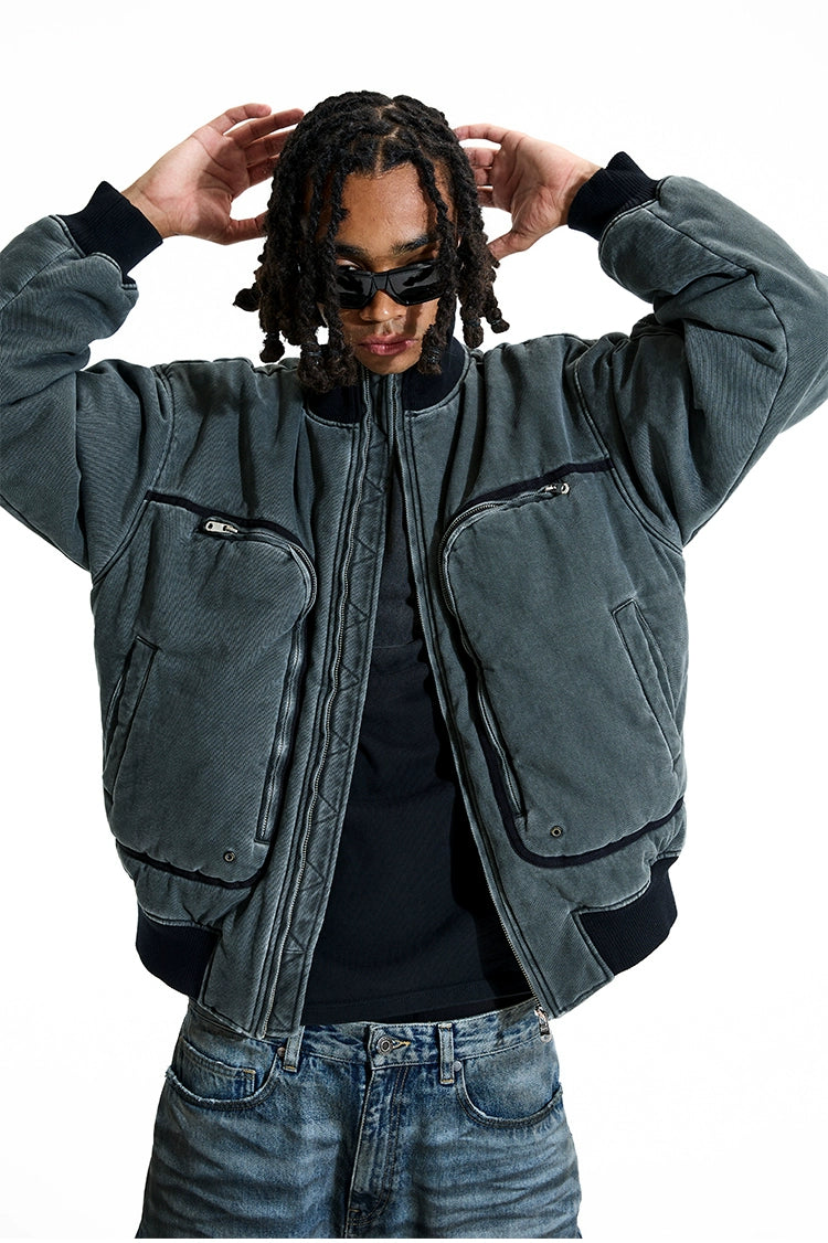 Villa Blvd Retro Washed Distressed Jacket