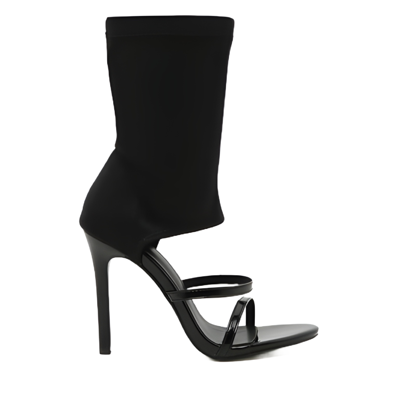 Villa Blvd Stretch Ankle Strap Heels