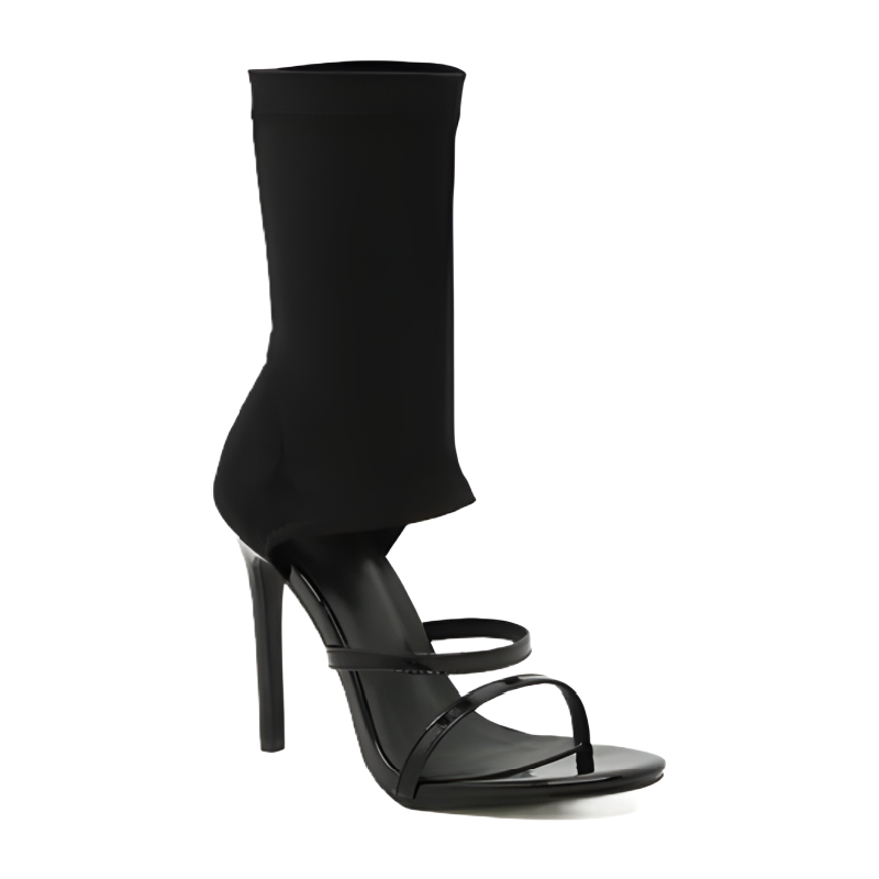 Villa Blvd Stretch Ankle Strap Heels