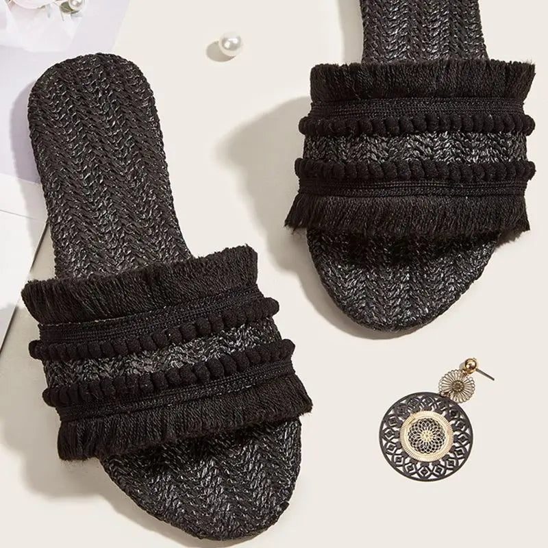 Villa Blvd Manoir Tassel Slippers ☛ Multiple Colors Available ☚