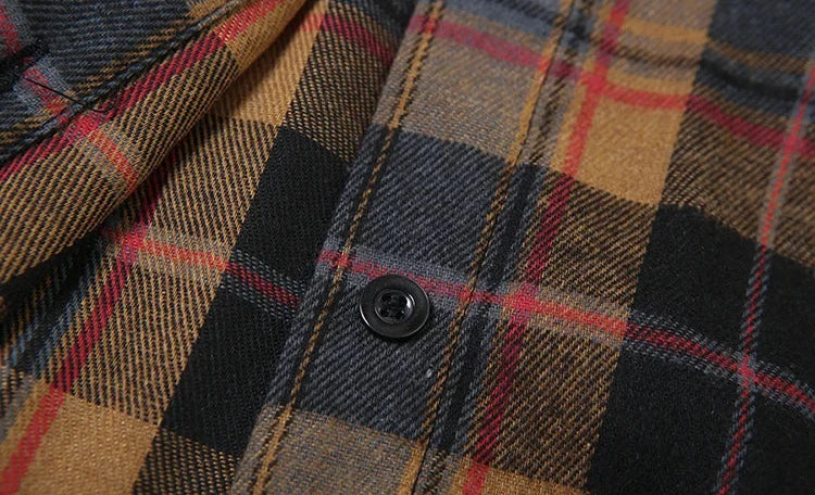 Villa Blvd Plaid Distressed Polo Cardigan