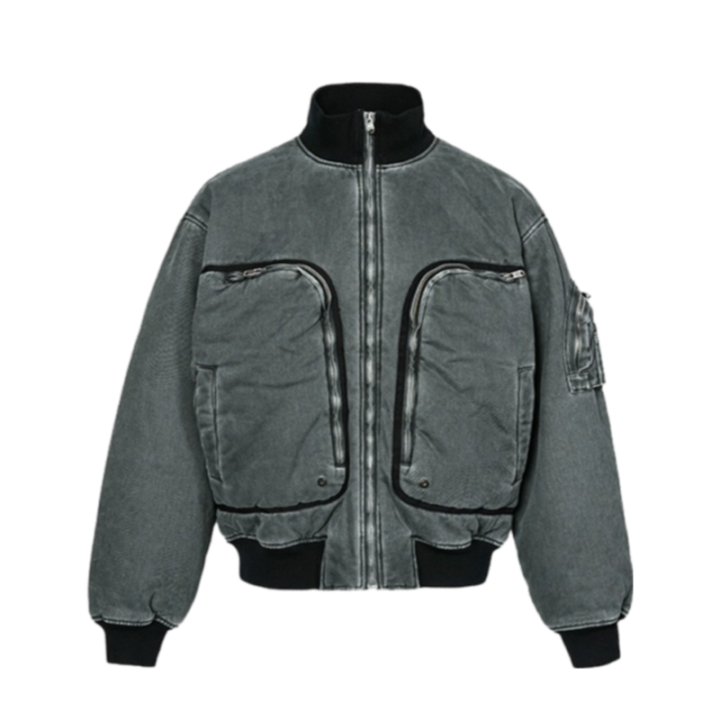 Villa Blvd Retro Washed Distressed Jacket