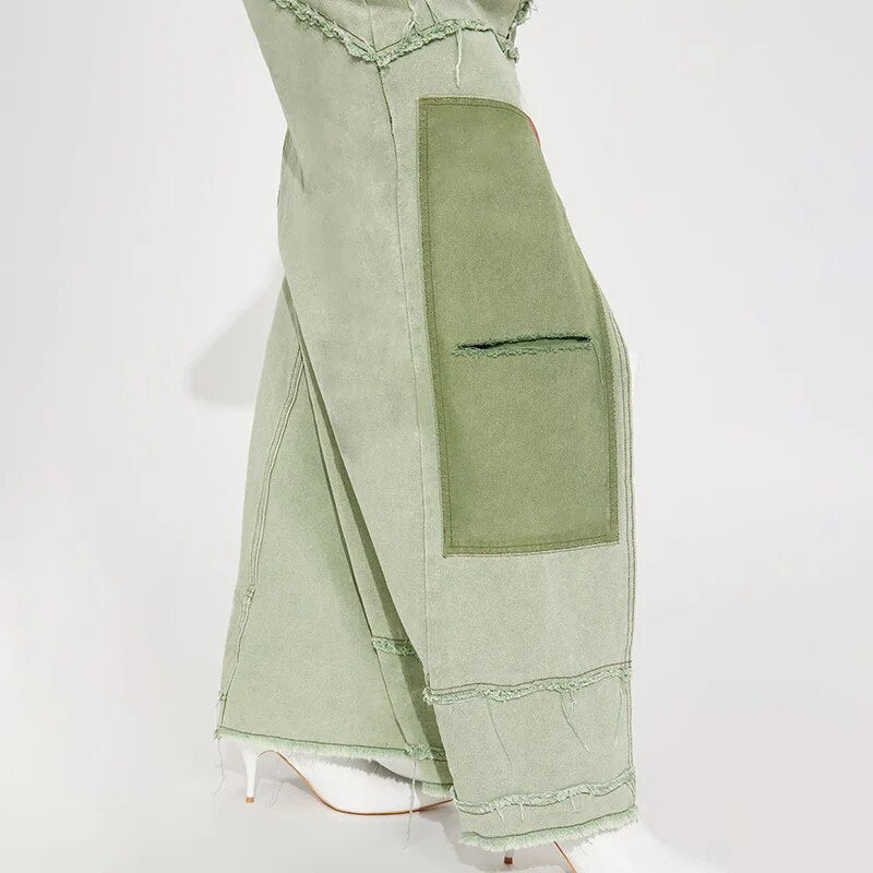 Villa Blvd Patchwork Denim Skirt ☛ Multiple Colors Available ☚