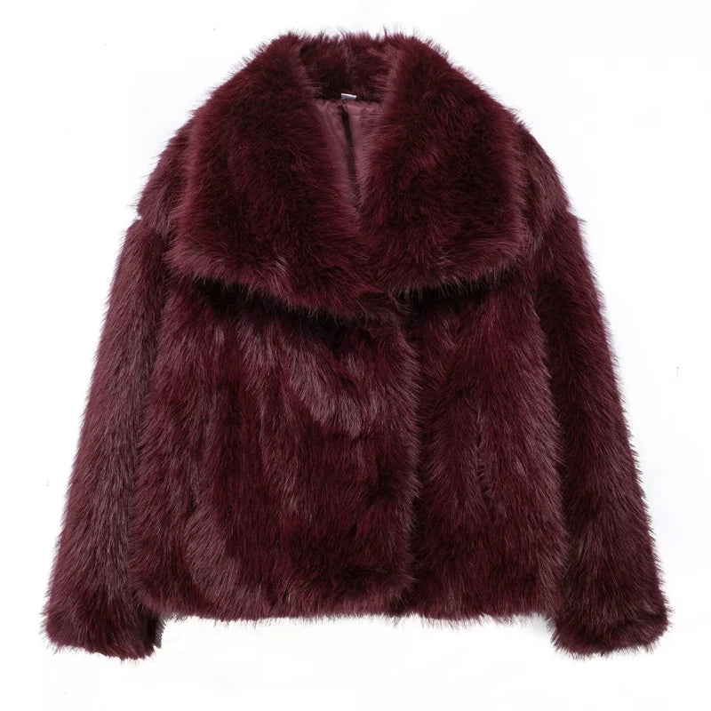 Villa Blvd Plush Faux Fur Coat ☛ Multiple Colors Available ☚