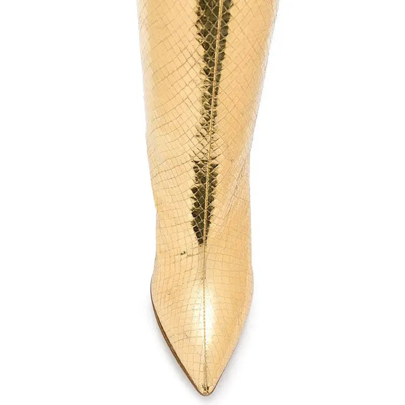 Villa Blvd Metallic Cobra Boots ☛ Multiple Colors Available ☚