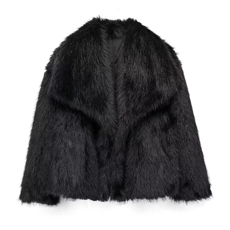 Villa Blvd Plush Faux Fur Coat ☛ Multiple Colors Available ☚