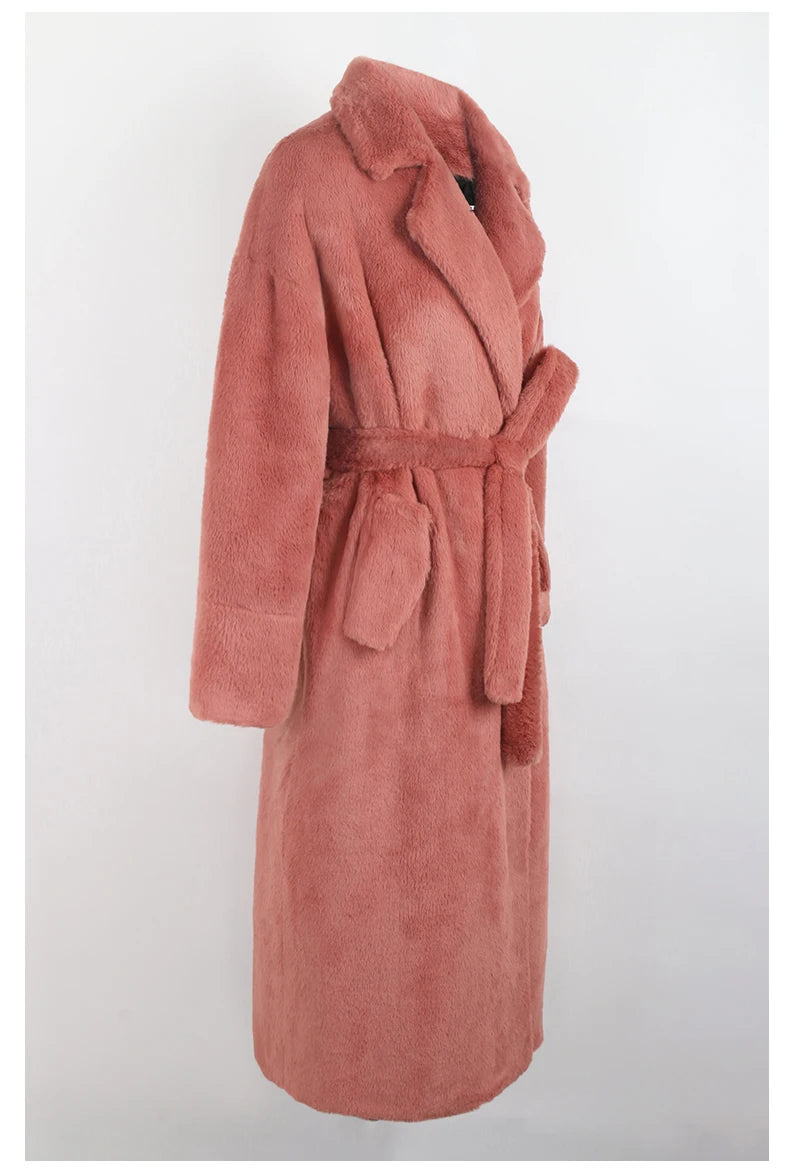 Villa Blvd Fluffy Faux Fur Long Coat ☛ Multiple Colors Available ☚