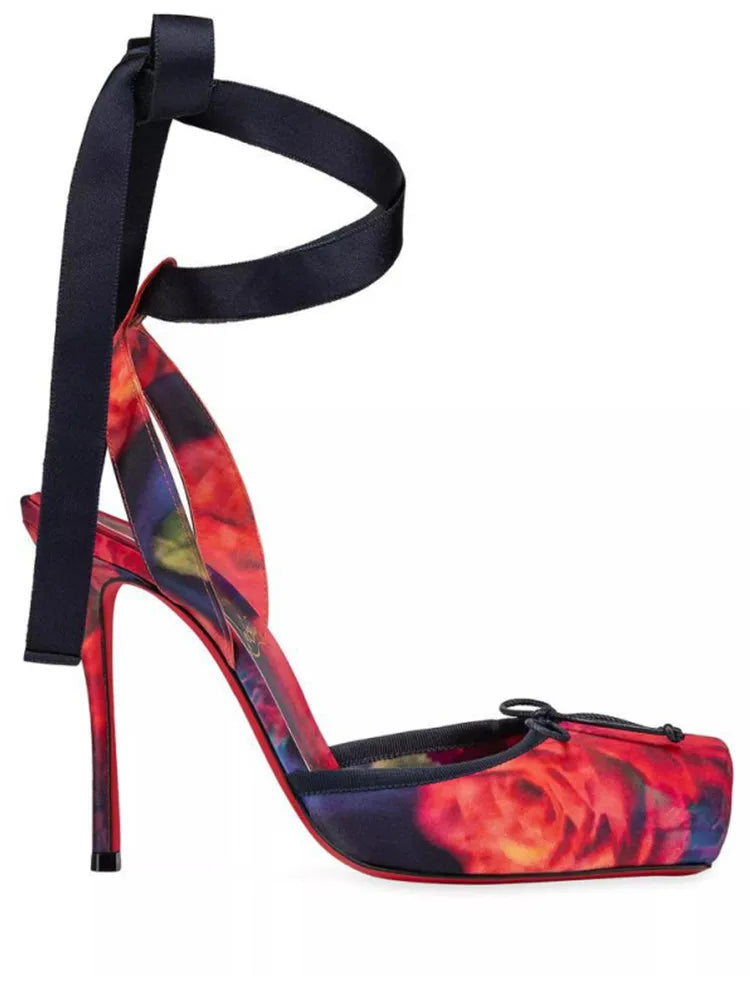 Villa Blvd French Ballet Strap Heels