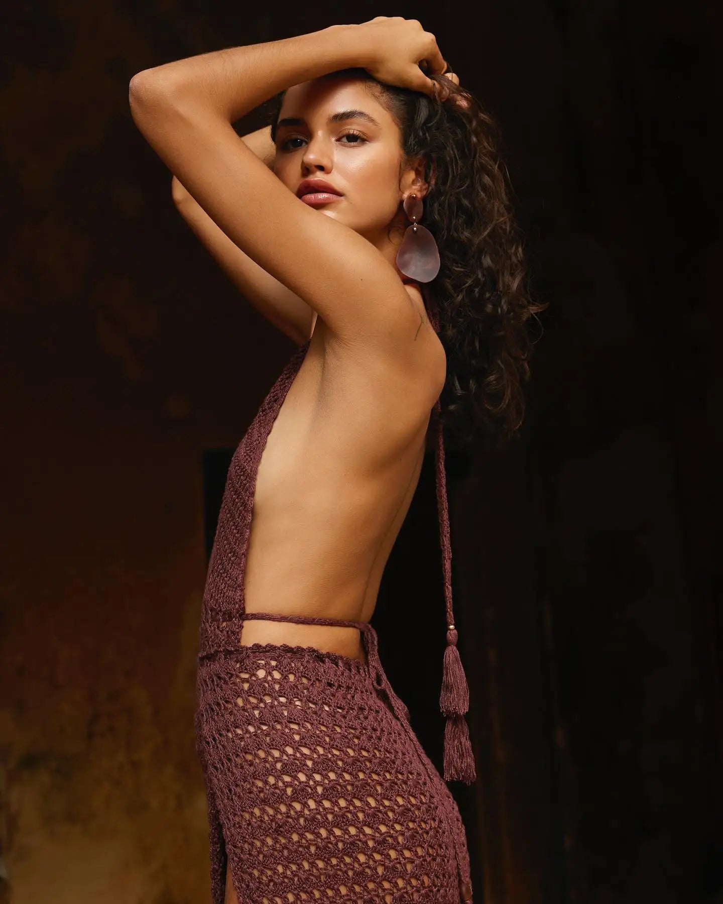 Villa Blvd Deep-V-Backless Knitwear Maxi Dress ☛ Multiple Colors Available ☚