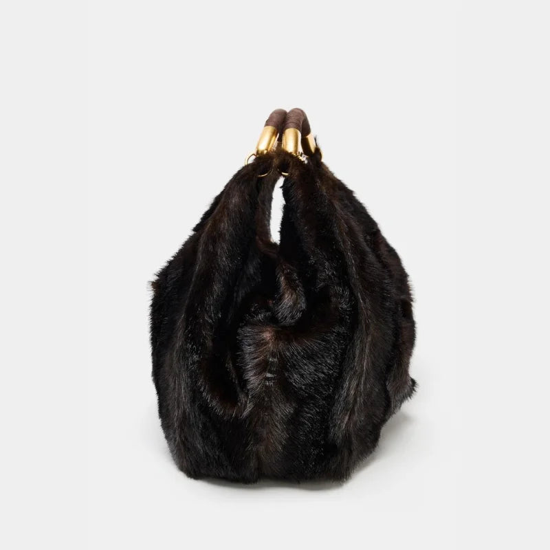 Villa Blvd Maxi Pelage Hobo Handbag