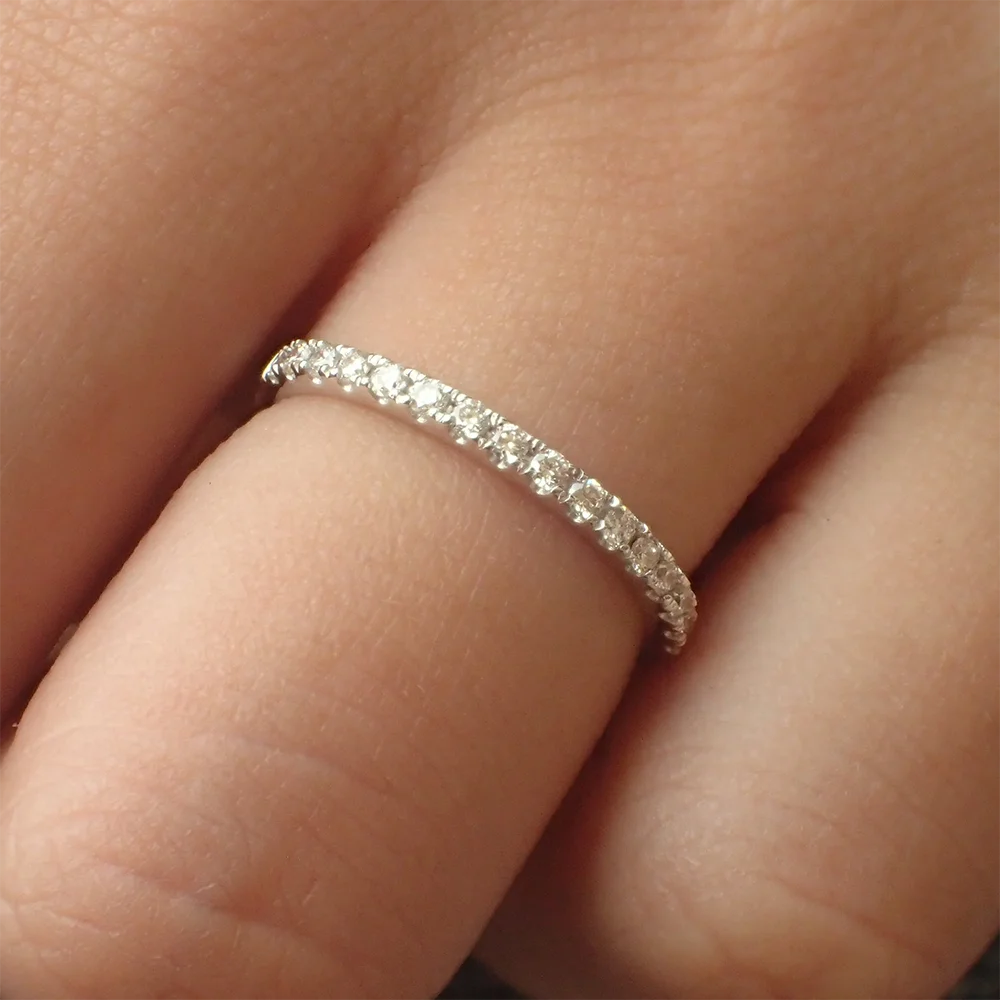 Villa Blvd Micro Pave Moissanite Rings ☛ Multiple Colors Available ☚