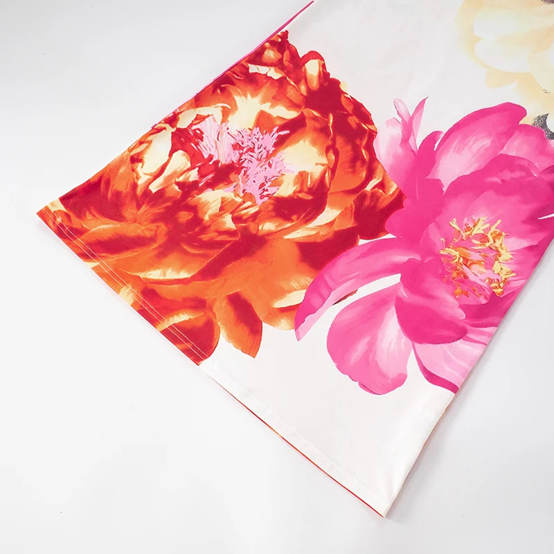Villa Blvd Floral Maxi Bandeau Dress