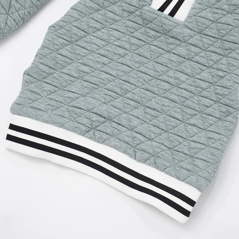 Villa Blvd Strip Quilt Mini Dress