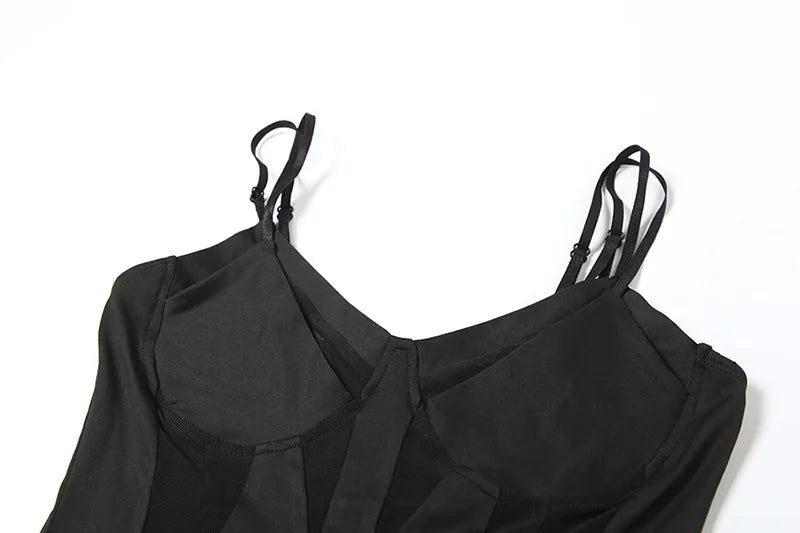 Villa Blvd Perspective Mesh Bodysuit