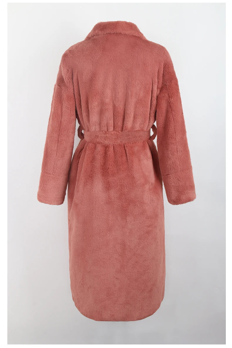 Villa Blvd Fluffy Faux Fur Long Coat ☛ Multiple Colors Available ☚