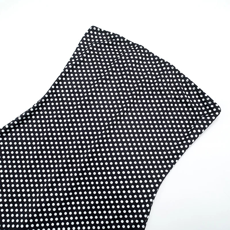 Villa Blvd Polka Dot Bandeau Jumpsuit