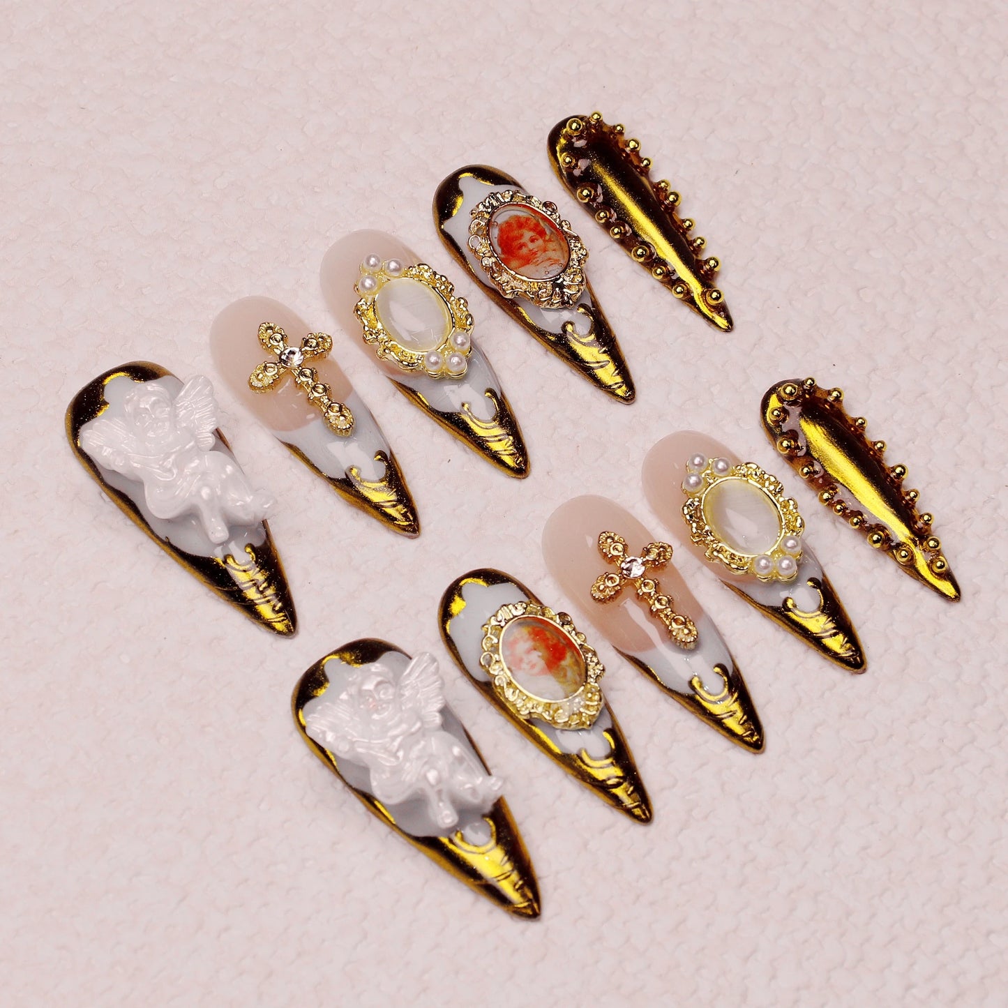 Villa Blvd Holy Angel Stiletto Luxe Set ☛ Multiple Sizes Available ☚