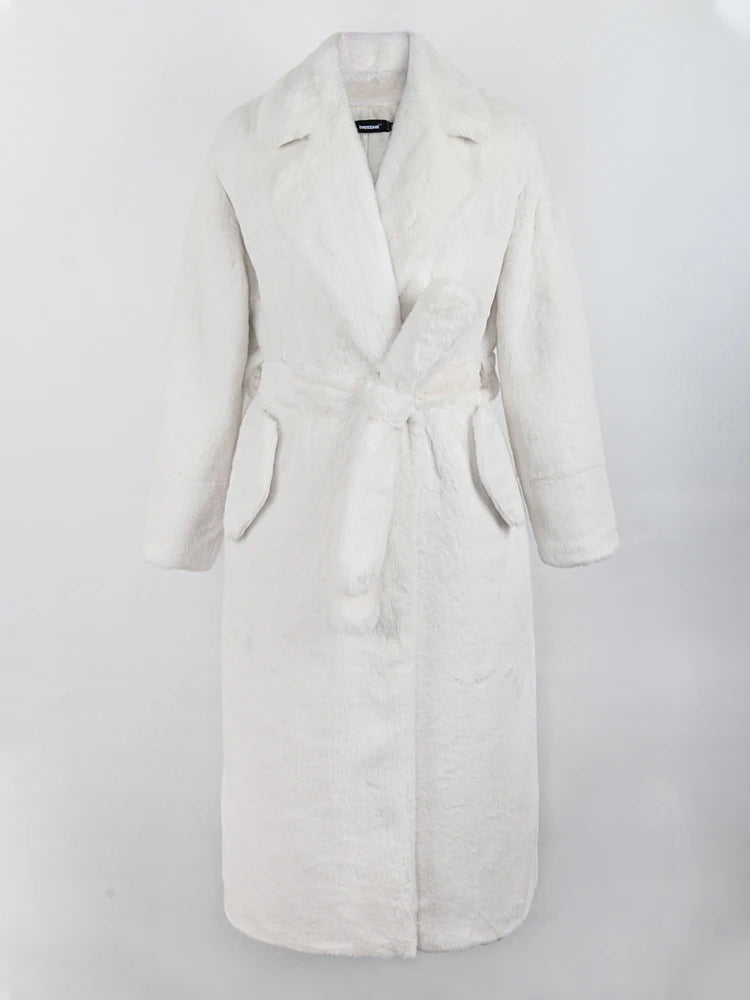 Villa Blvd Fluffy Faux Fur Long Coat ☛ Multiple Colors Available ☚