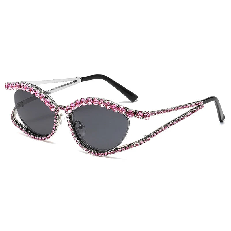 Villa Blvd Luxe Diamond Cat-Eye Sunglasses ☛ Multiple Colors Available ☚
