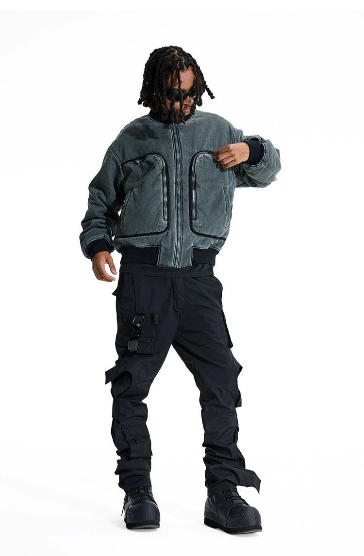 Villa Blvd Retro Washed Distressed Jacket