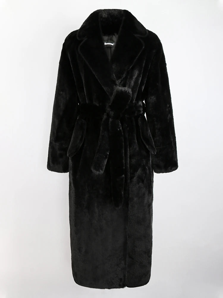 Villa Blvd Fluffy Faux Fur Long Coat ☛ Multiple Colors Available ☚
