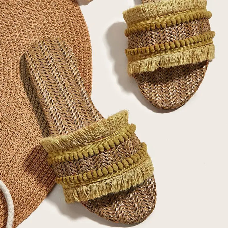 Villa Blvd Manoir Tassel Slippers ☛ Multiple Colors Available ☚