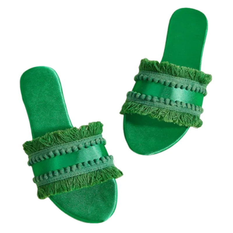 Villa Blvd Manoir Tassel Slippers ☛ Multiple Colors Available ☚