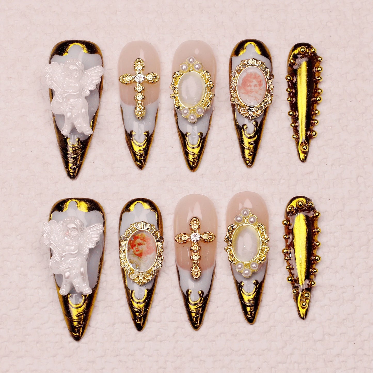 Villa Blvd Holy Angel Stiletto Luxe Set ☛ Multiple Sizes Available ☚