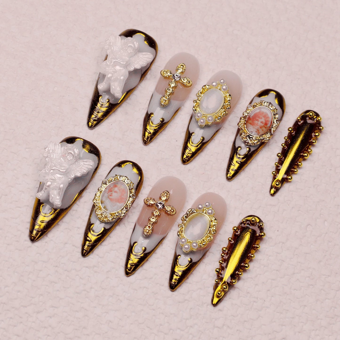 Villa Blvd Holy Angel Stiletto Luxe Set ☛ Multiple Sizes Available ☚