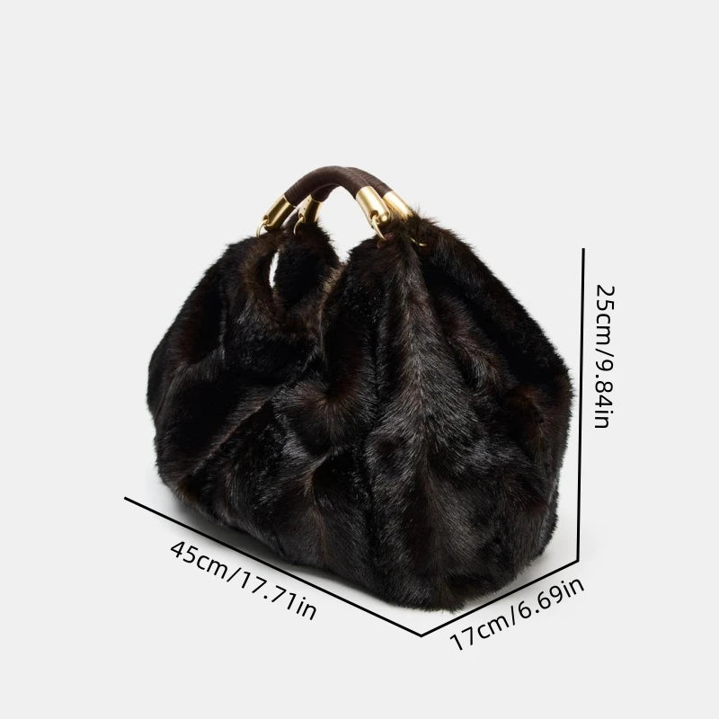 Villa Blvd Maxi Pelage Hobo Handbag