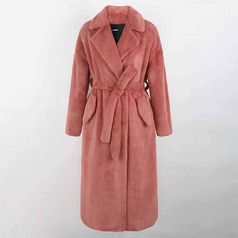 Villa Blvd Fluffy Faux Fur Long Coat ☛ Multiple Colors Available ☚