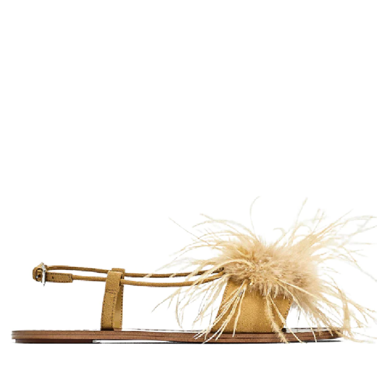Villa Blvd Feather Decor Sandals