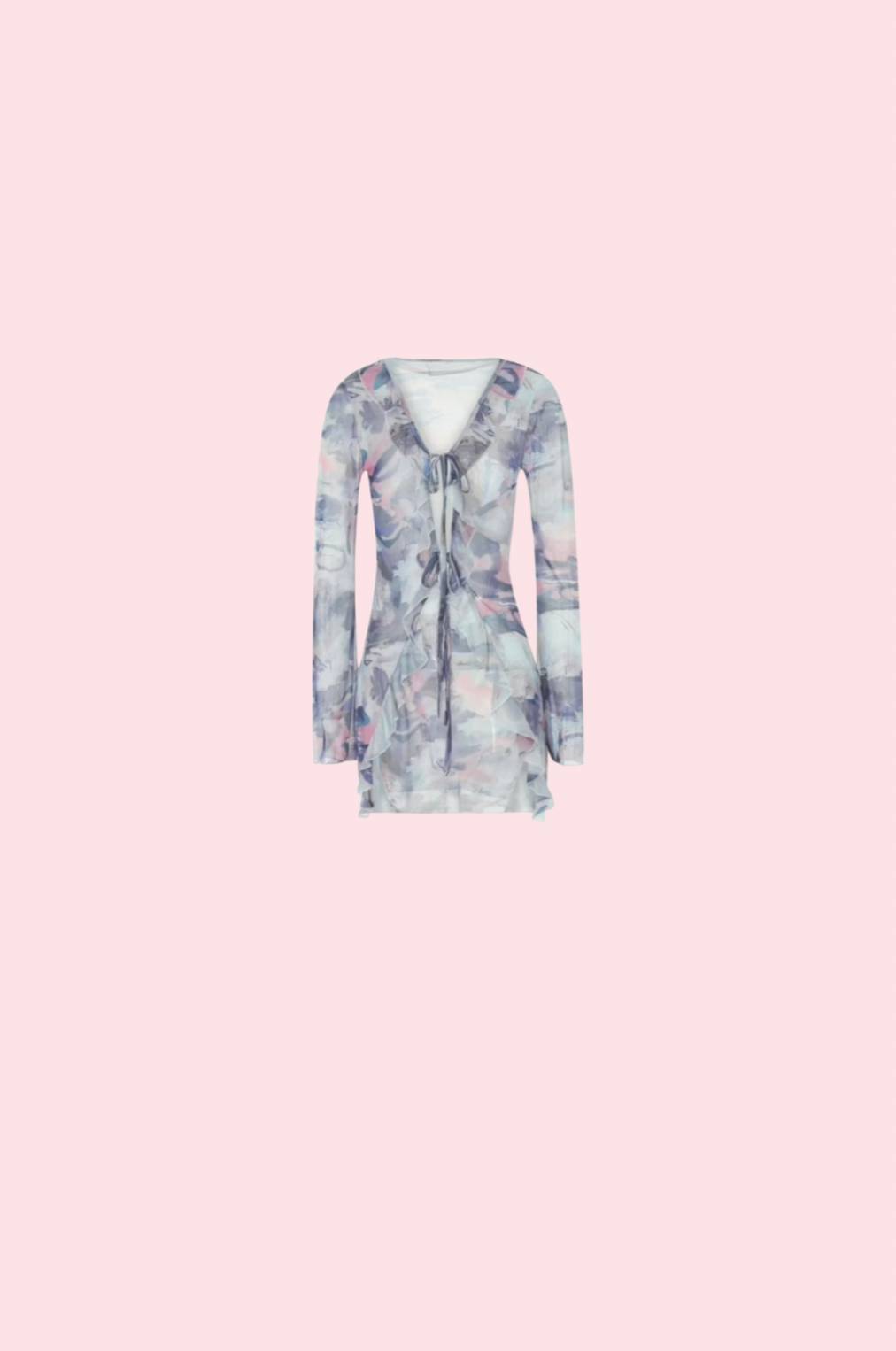 Villa Blvd Tie-Dye Mesh Dress Tie-Dye / S