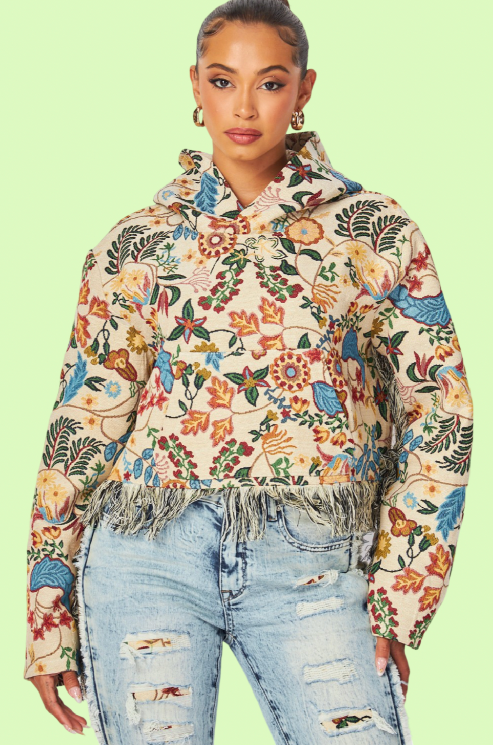 Villa Blvd ƎDEN Denim Satorial Floral Set