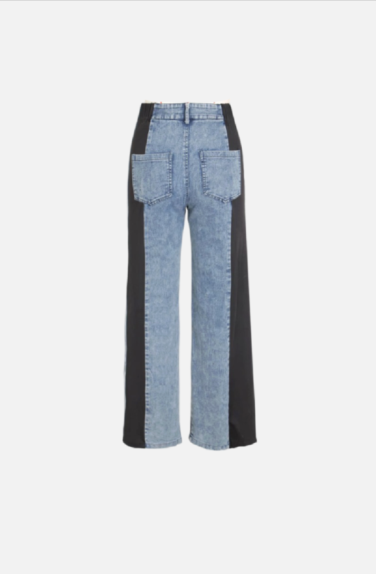 Villa Blvd Double Striped Denim Pants