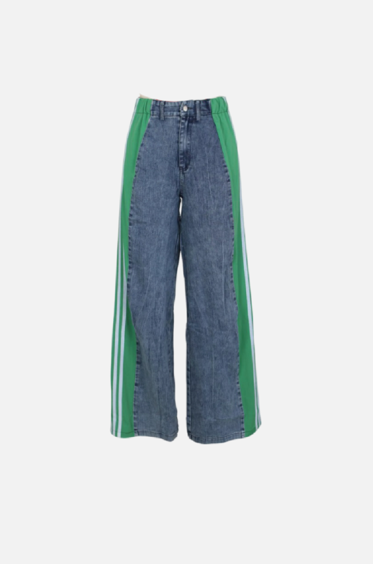 Villa Blvd Double Striped Denim Pants