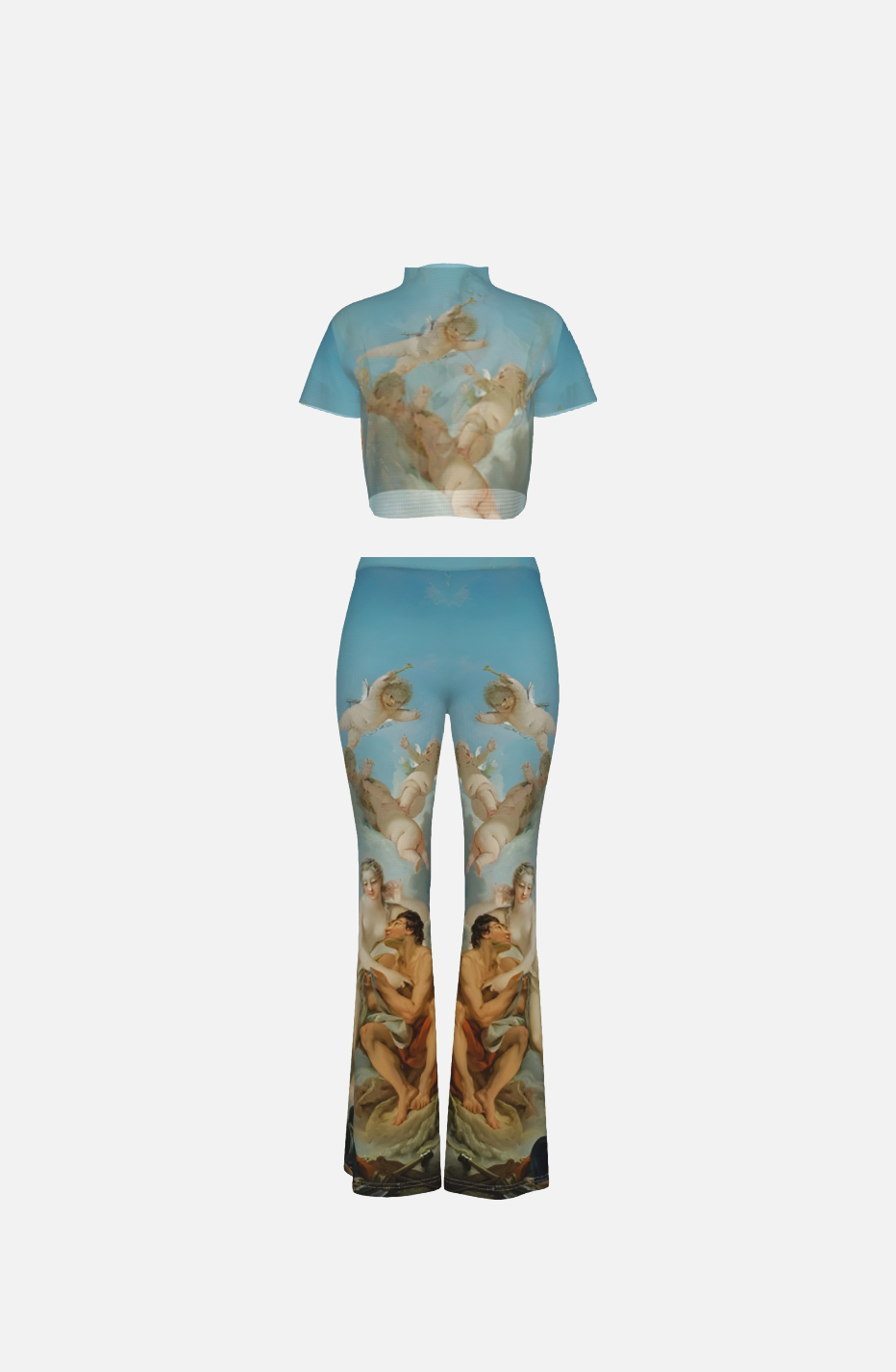 Villa Blvd Venus & Vulcan Mesh Crop Top