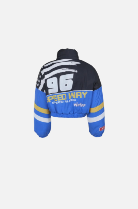Villa Blvd Vintage Speed Along Cropped Jacket