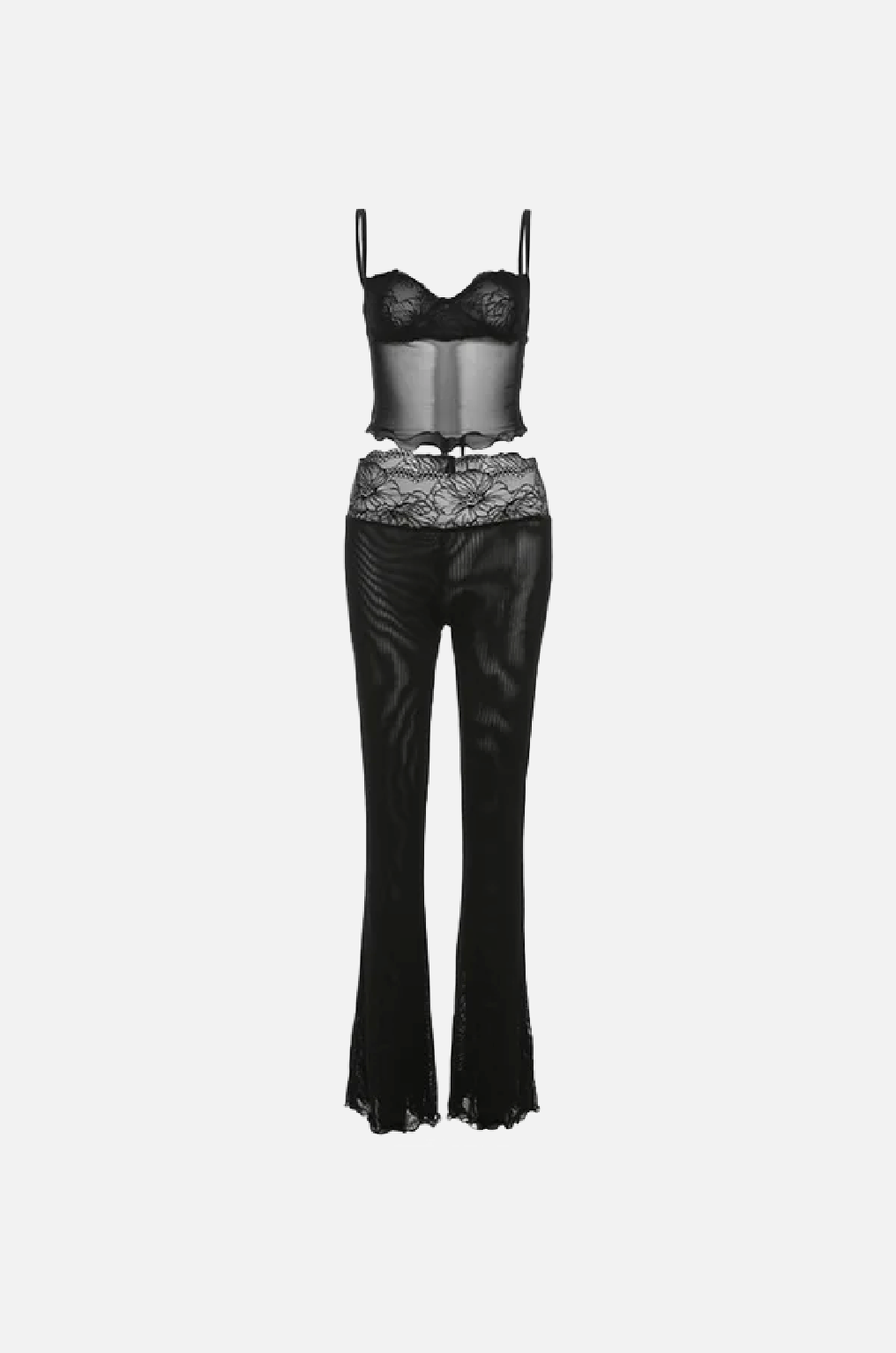 Villa Blvd Lace and Sheer Camisole Top + Pants Set ☛ Multiple Colors Available ☚